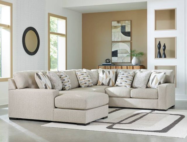 Benchcraft® Laurelgrove 4-Piece Pebble Left Arm Facing Sectional and Chaise-1