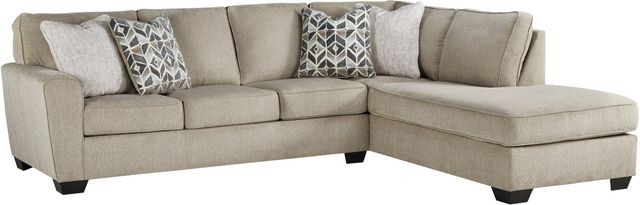 Signature Design by Ashley® Decelle 2-Piece Putty Right-Arm Facing Sectional and Chaise-1