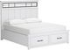 Benchcraft® Ashbryn White King Storage Panel Bed-0