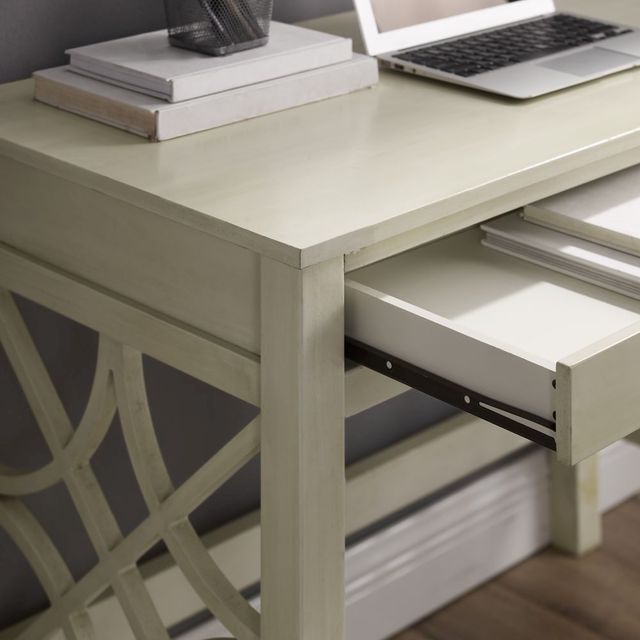 Linon Whitley Antique White Writing Desk-2