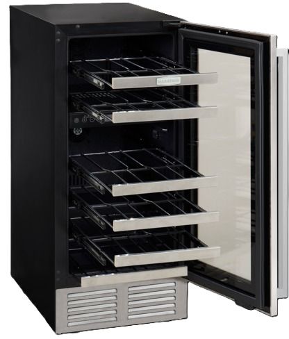 Marathon® 15" Stainless Steel Dual Zone Built-In Wine Cooler-3