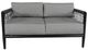 CabanaCoast® Customizable Tate Aluminum/Natural Fiber Outdoor Loveseat-1