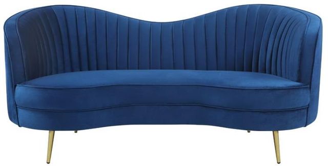 Coaster® Sophia 2-Piece Blue Living Room Set-2
