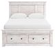 Signature Design by Ashley® Fenderport Whitewash Queen Panel Storage Bed-3