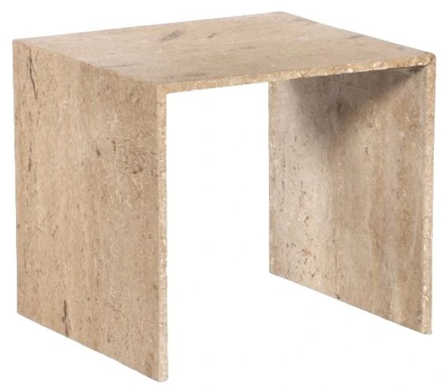 Meridian Furniture Canova Travertine End Table-0