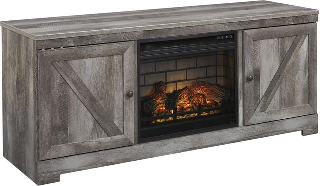 Signature Design by Ashley® Wynnlow Gray 72" TV Stand with Electric Infrared Fireplace Insert-0
