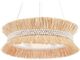 Currey & Company Seychelles Natural Raffia/Sugar White Chandelier-1