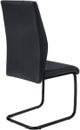 Monarch Specialties Inc. 2-Piece Black Side Chair Set with Black U-Shaped Bases-3