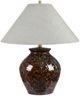 Crestview Collection Cyrus 2-Piece Glossy Brown Table Lamp Set-1
