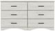 Perdue Woodworks 34,000 Essential White 58" 6-Drawer Chest-1