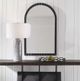 Uttermost® Dandridge Black Arch Mirror-1