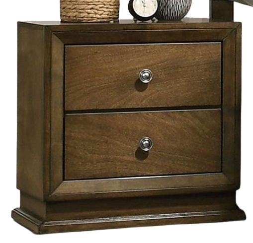 Furniture of America® Kirkham Walnut Nightstand-0
