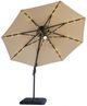 Furniture of America® Nuti Beige Aluminum/Fabric Outdoor Patio Umbrella and Base-0