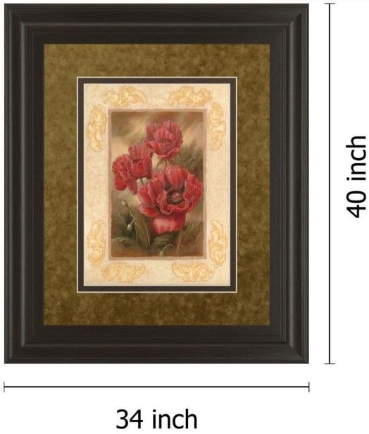Classy Living Vivian Flasch Daphne’s Poppies 34" Wall Art-2