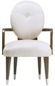 Michael Amini® Roxbury Park Cement Gray/Slate Dining Arm Chair-1