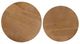 Jofran Inc. Global Archive 2-Piece Brown Nesting Table Set with Remy White Base-4