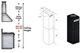 ZLINE 36" Black Stainless Steel Chimney Extension-1