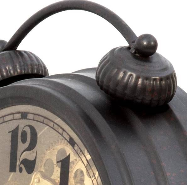 YHD Black/Brass Table Clock-4