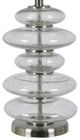 Crestview Collection Keller Stainless Steel/White Table Lamp-1