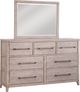 American Woodcrafters 2810 Aurora 3-Piece Whitewash Queen Sleigh  Bedroom Set-3