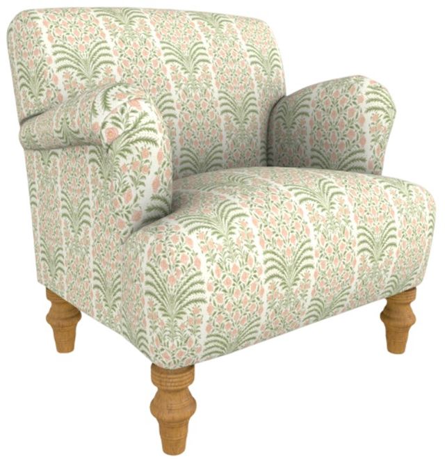 Best® Home Furnishings Customizable Erin & Ben Co. Emerson Fabric Stationary Chair with Honey Birch Legs-0