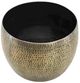 Powell® Dreyfus Brown Drum Table with Brass Base-3