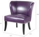 Olliix by Madison Park Purple Hilton Armless Accent Chair-1
