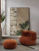 VIG Furniture Divani Casa Shay Burnt Orange Fabric Accent Chair and Ottoman-4