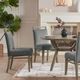 Olliix by Madison Park Elmwood Blue Dining Chair Set of 2-4