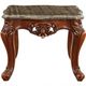 ACME Furniture Eustoma Marble Top End Table with Walnut Base-3