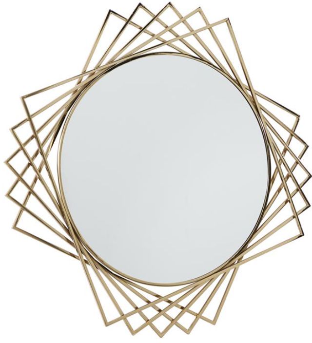 Deco Marche Black Geometric Wall Mirror-1