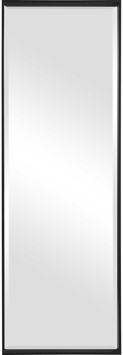 Uttermost® Kahn Matte Black Rectangular Mirror-0