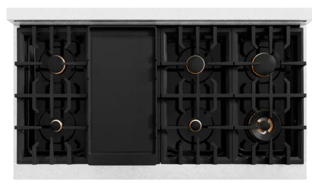 ZLINE Classic 48" Satin Stainless Steel Gas Rangetop with Griddle-3