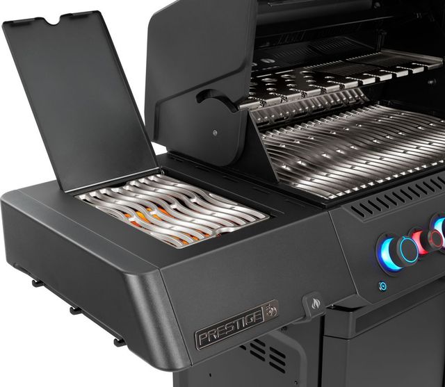 Napoleon 50th Anniversary Edition Prestige® 500 4-Burner Black Freestanding Liquid Propane Grill with Heritage Blue Lid-3