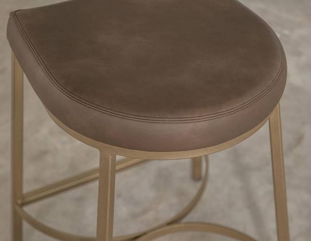 International Furniture Direct Mezquite Brown/Gold Counter Stool-2