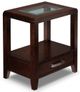 Rustique Avenue Espresso End Table-0
