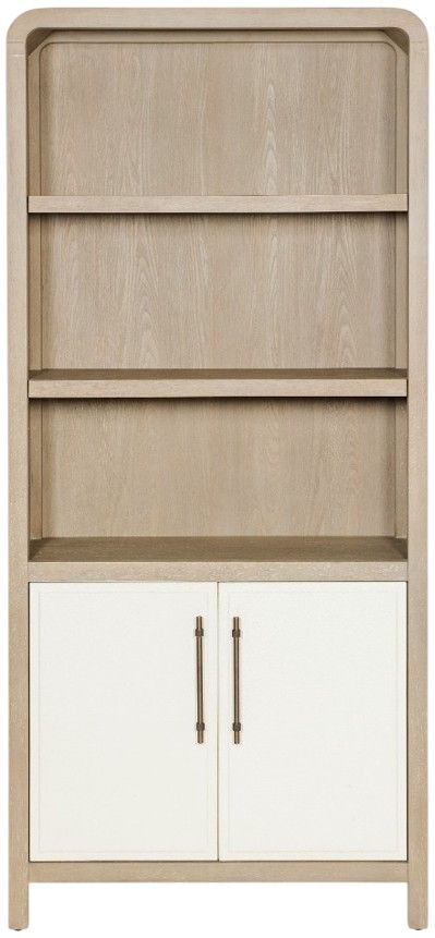 Hooker® Furniture Brixton Ivory/Pebble Bookcase-2