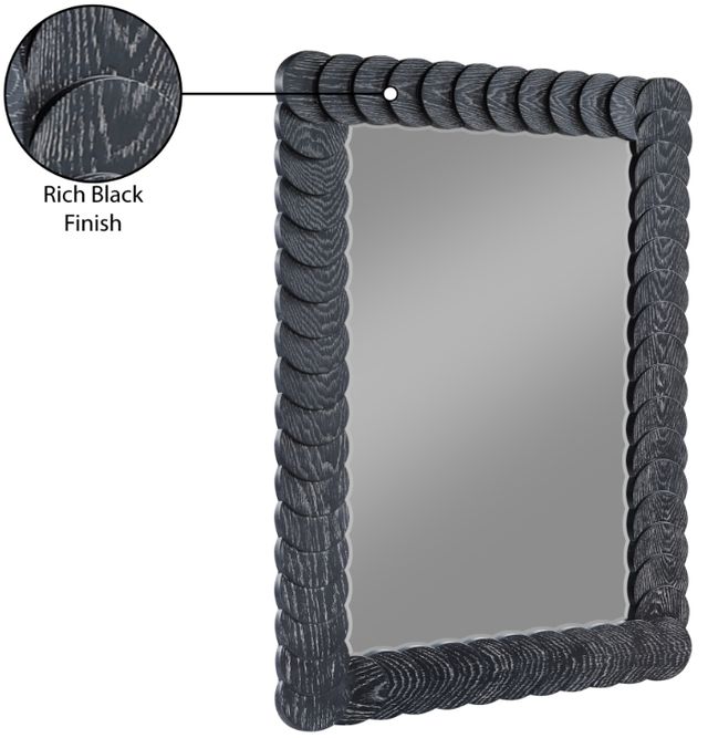 Meridian Furniture Revolve Black Mirror-4