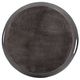 A & B Home Charge Wenge Round Aluminum Decorative Timber Tray-2