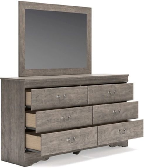 Signature Design by Ashley® Bayzor Gray Dresser and Mirror Set-1