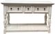 Million Dollar Rustic Cottage Frosted White Sofa Table-0