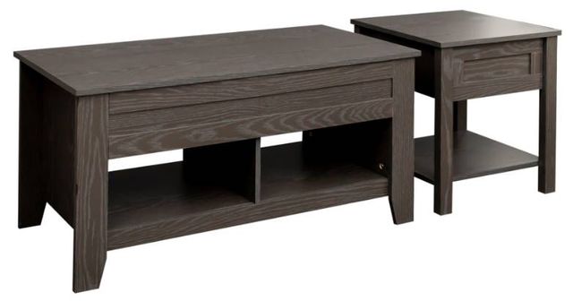 Mazin Furniture Irmias 2-Piece Grey Occasional Table Set-0