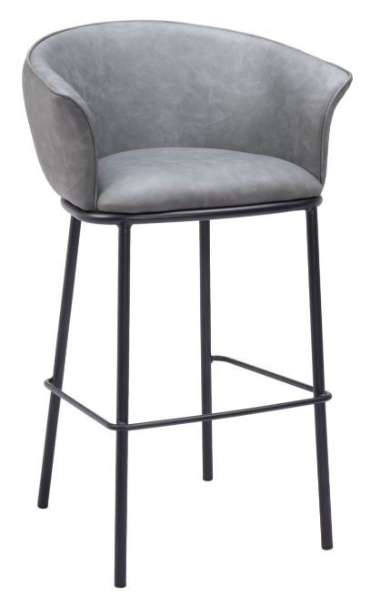 Zuo® Modern Garston Gray Barstool-0
