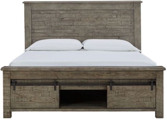 Signature Design by Ashley® Brennagan Gray Queen Storage Bed-1