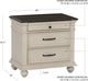 Powell® Carrington Antique White/Brown Nightstand-2