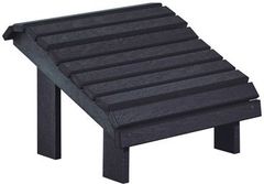 C R Plastic Black Premium Footstool