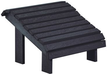 C R Plastic Black Premium Footstool-0