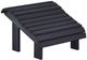 C R Plastic Black Premium Footstool-0