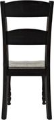 Jofran Inc. Madison County Vintage Black Ladderback Dining Side Chair-3