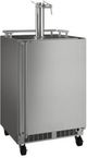 Marvel 5.7 Cu. Ft. Stainless Steel Twin Tap Outdoor Mobile Kegerator-0